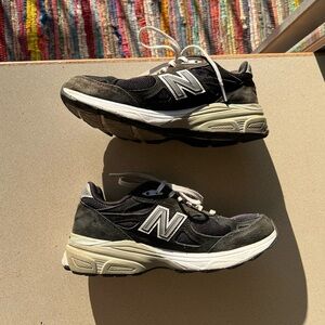 New Balance 990 v3 Size Women’s 7.5 Made in USA - W990BK3 Black Running Shoes